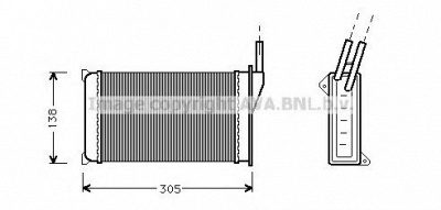 AVA QUALITY COOLING fd6093 -  Теплообменник, отопление салона